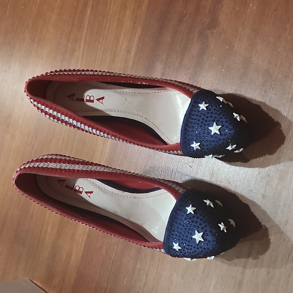Alba American flag heels size 8.5
